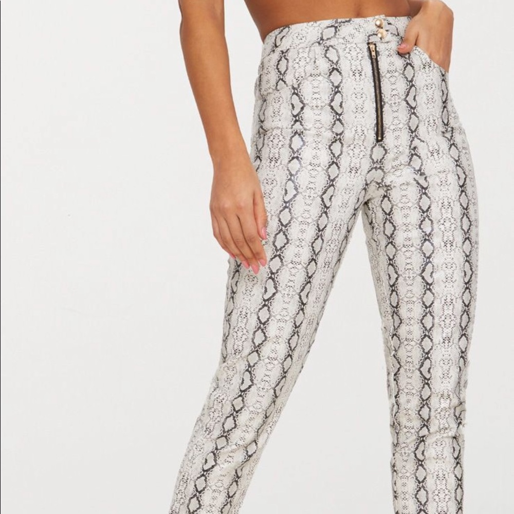 Snake Print Pants